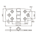 COVERED CABINET HINGE (STANDARD TYPE) - S9120655 - Sumar